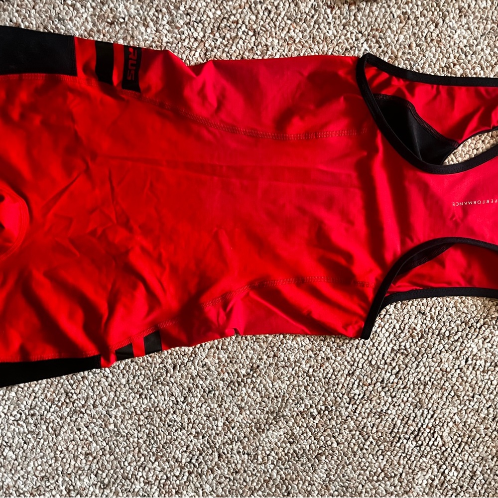 Virus Red and Black Performance Singlet